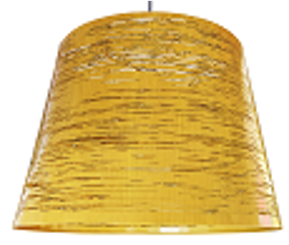 2142*OFERTA Lampara colgante tono madera *Leve doblado