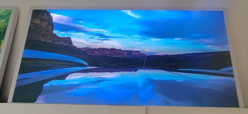 2332-12*Cuadro luminoso 60x120 72W Nº12 Atardecer en la pampa