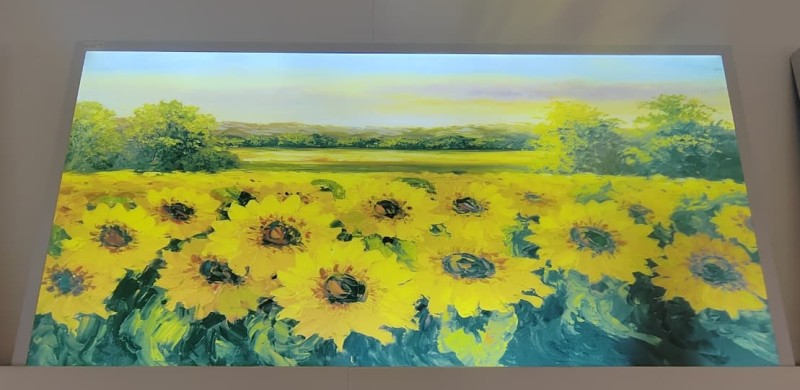 2332-19*Cuadro luminoso 60x120 72W Nº19 Campo de Girasoles