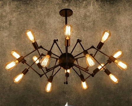 2501*Lampara de colgar moderna 12 luces