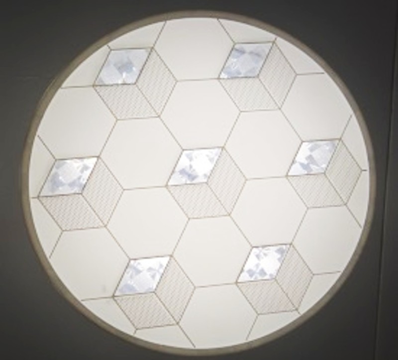 0066*PLAFON 22W*2 redondo pequeño