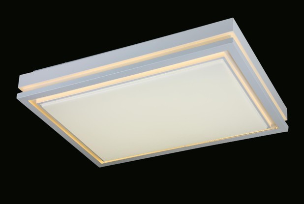 0080*PLAFON 72W*2 marco luz calido rectangular mediano