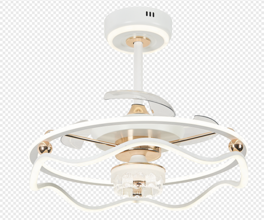 5046* Ventilador con luz LED tono triple Blanco