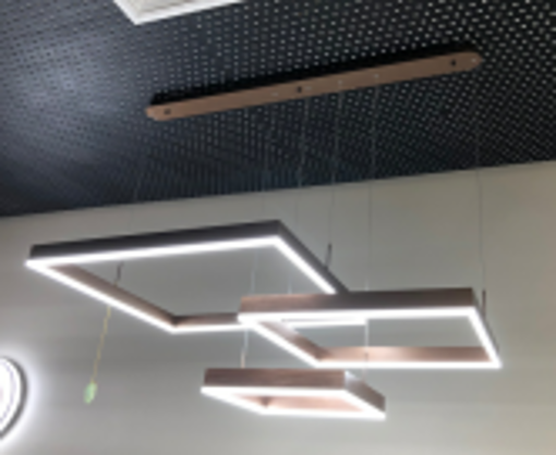 5114*Lampara moderna D40+60+80cm 144W