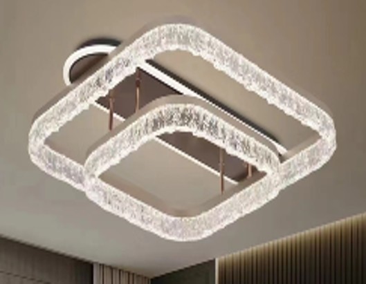 5120*Lampara moderna cuadrada de sobreponer D40+60cm 104W