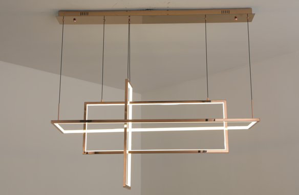 5130*Lampara de living moderna dorada L1100*W300