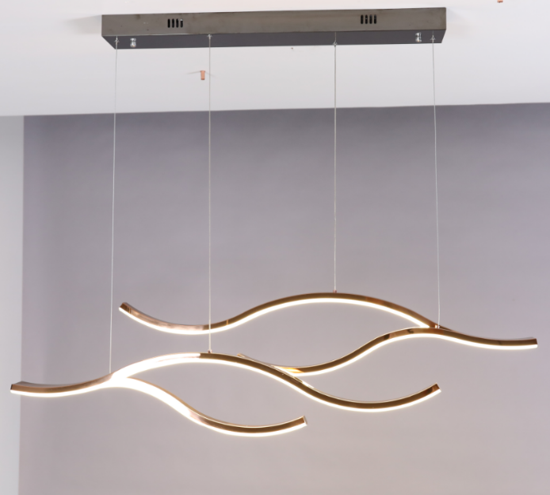 5132*Lampara de living moderna waves 1.2mt