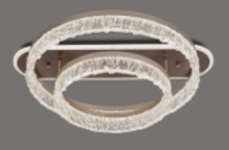 5164*Lampara moderna redonda de sobreponer D400+600mm